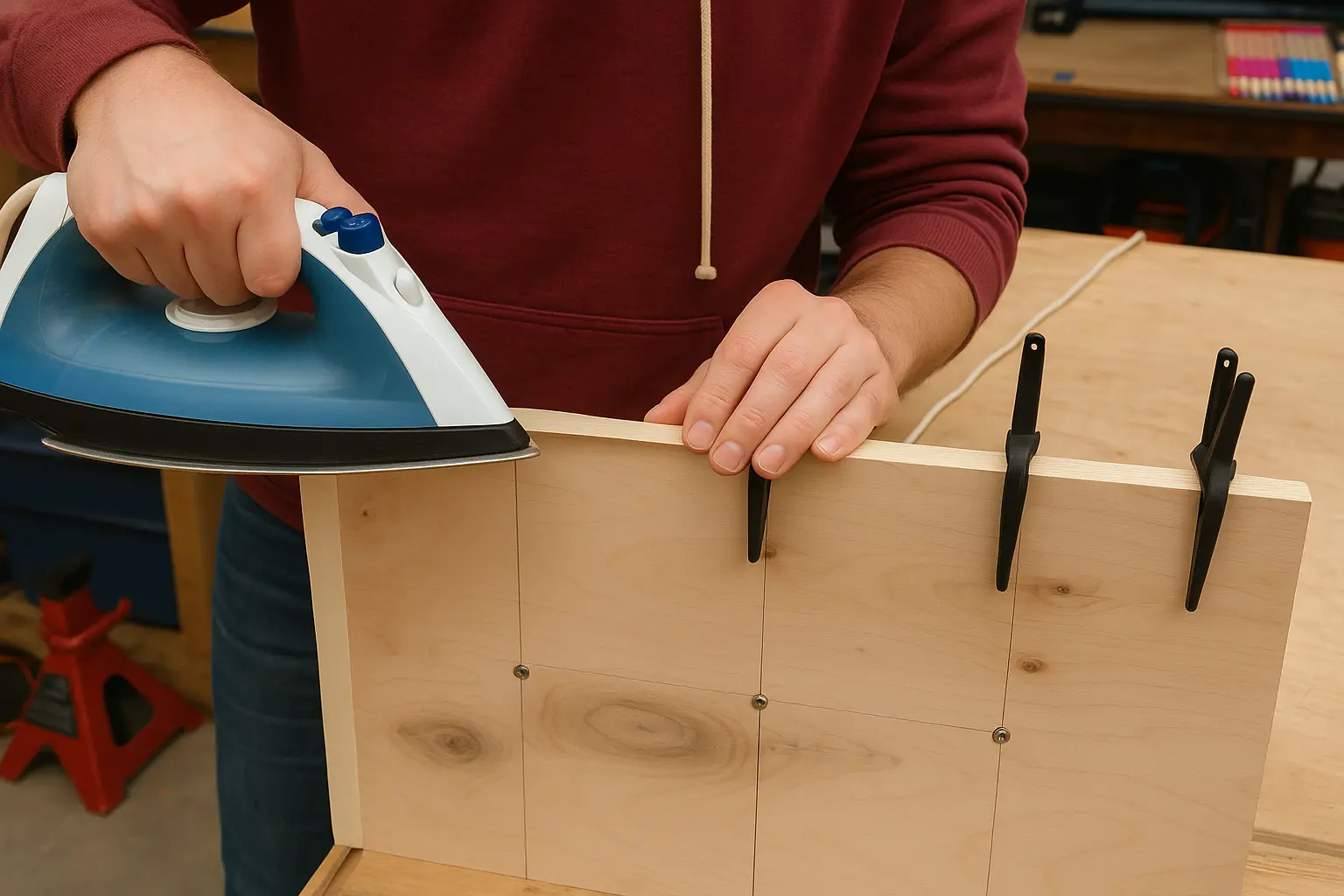Cutting Poplar pieces for ramp support